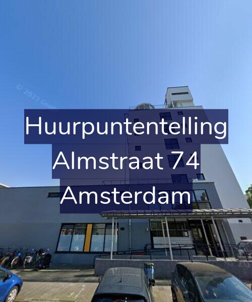 Foto gevel Huurpuntentelling voor Almstraat 74, Amsterdam