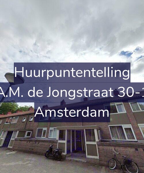Foto gevel Huurpuntentelling voor A.M. de Jongstraat 30-1, Amsterdam