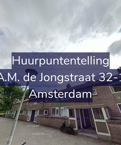 Foto gevel Huurpuntentelling voor A.M. de Jongstraat 32-1, Amsterdam