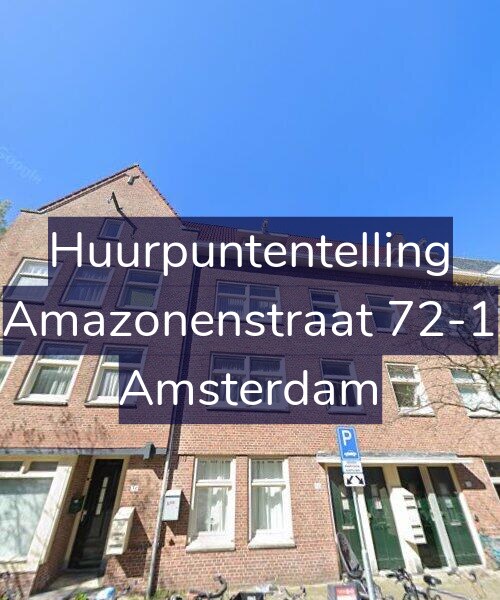 Foto gevel Huurpuntentelling voor Amazonenstraat 72-1, Amsterdam