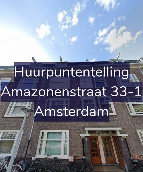 Foto gevel Huurpuntentelling voor Amazonenstraat 33-1, Amsterdam