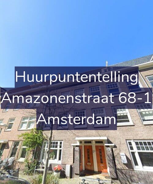 Foto gevel Huurpuntentelling voor Amazonenstraat 68-1, Amsterdam