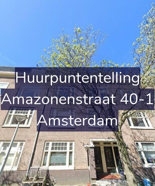 Foto gevel Huurpuntentelling voor Amazonenstraat 40-1, Amsterdam