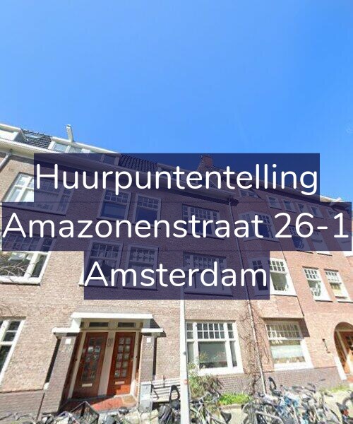 Foto gevel Huurpuntentelling voor Amazonenstraat 26-1, Amsterdam