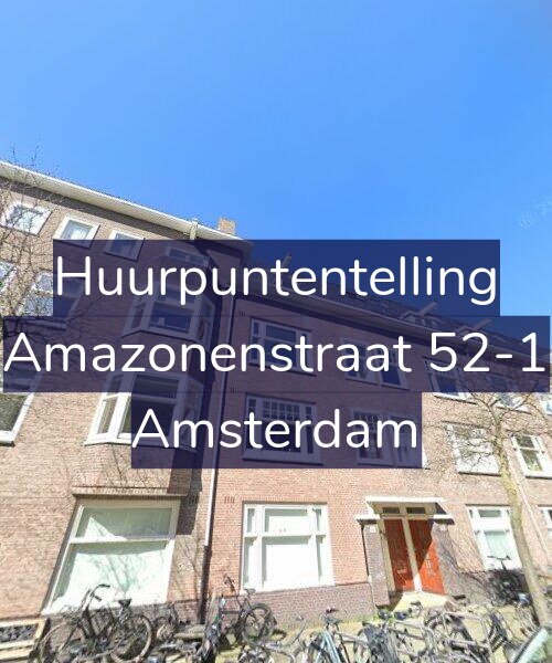 Foto gevel Huurpuntentelling voor Amazonenstraat 52-1, Amsterdam
