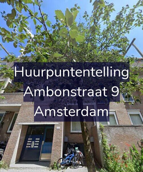 Foto gevel Huurpuntentelling voor Ambonstraat 9, Amsterdam
