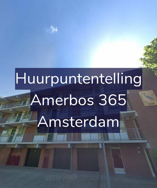 Foto gevel Huurpuntentelling voor Amerbos 365, Amsterdam
