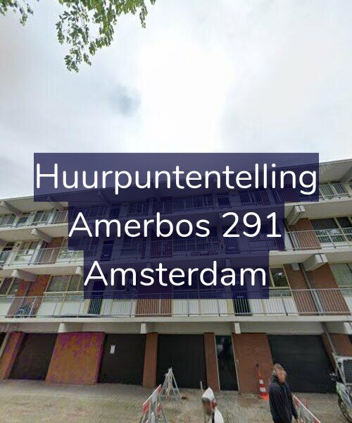 Foto gevel Huurpuntentelling voor Amerbos 291, Amsterdam
