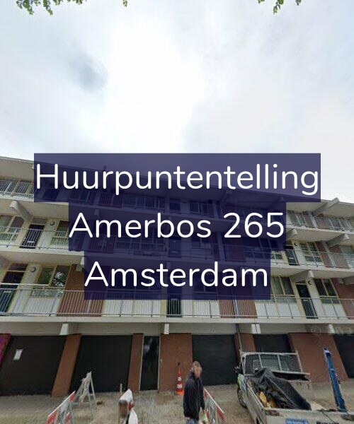 Foto gevel Huurpuntentelling voor Amerbos 265, Amsterdam