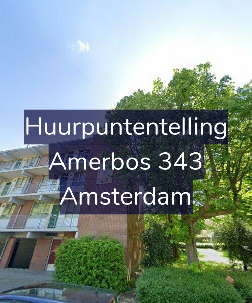 Foto gevel Huurpuntentelling voor Amerbos 343, Amsterdam
