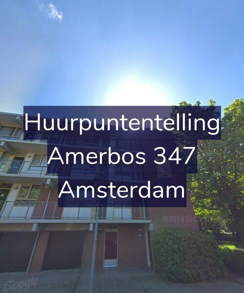 Foto gevel Huurpuntentelling voor Amerbos 347, Amsterdam