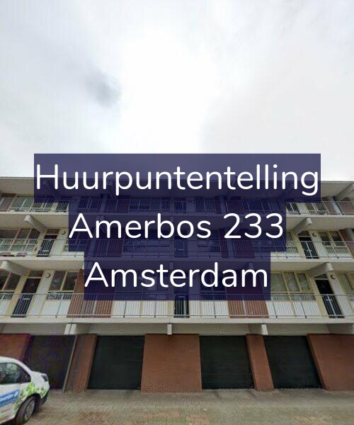 Foto gevel Huurpuntentelling voor Amerbos 233, Amsterdam