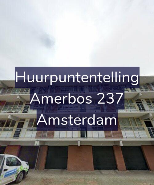Foto gevel Huurpuntentelling voor Amerbos 237, Amsterdam