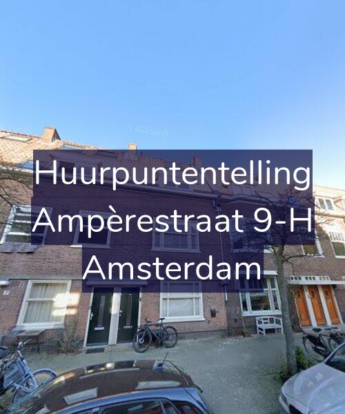 Foto gevel Huurpuntentelling voor Ampèrestraat 9-H, Amsterdam