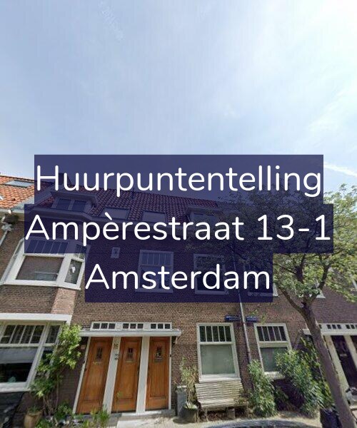 Foto gevel Huurpuntentelling voor Ampèrestraat 13-1, Amsterdam