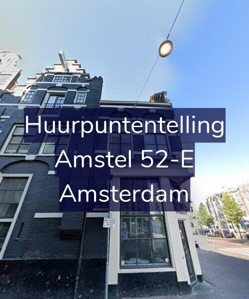 Foto gevel Huurpuntentelling voor Amstel 52-E, Amsterdam