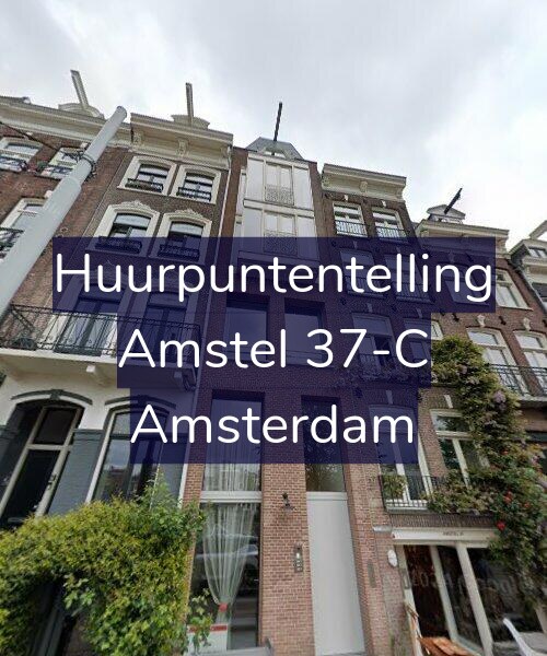 Foto gevel Huurpuntentelling voor Amstel 37-C, Amsterdam