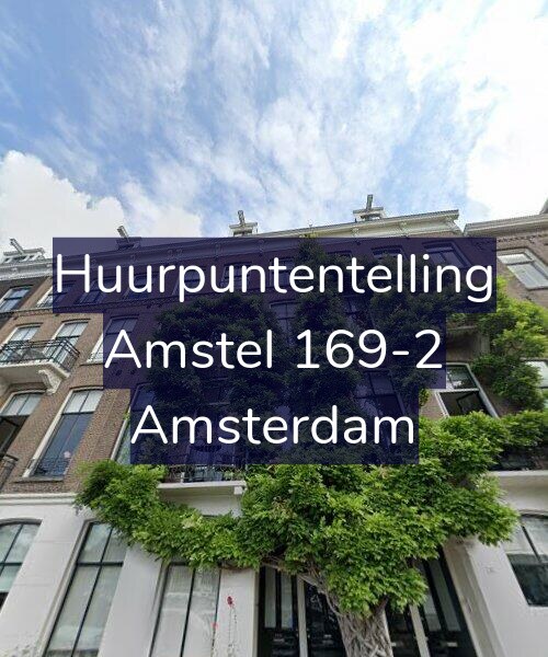 Foto gevel Huurpuntentelling voor Amstel 169-2, Amsterdam
