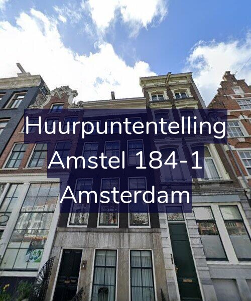 Foto gevel Huurpuntentelling voor Amstel 184-1, Amsterdam