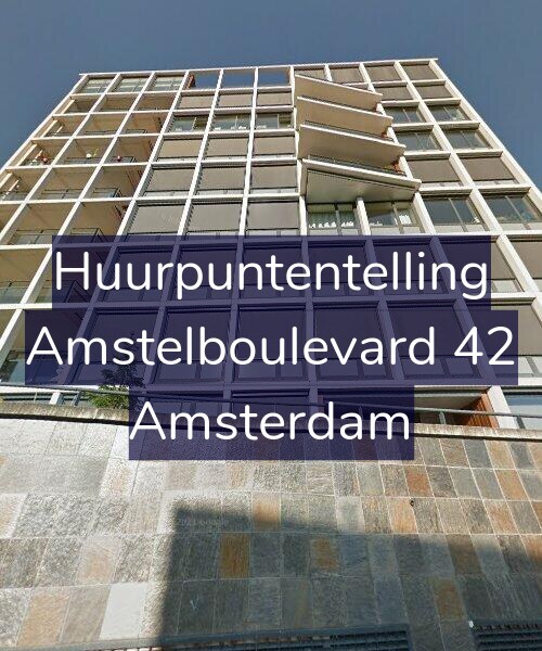 Foto gevel Huurpuntentelling voor Amstelboulevard 42, Amsterdam