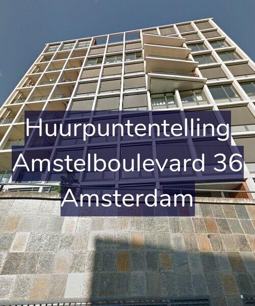 Foto gevel Huurpuntentelling voor Amstelboulevard 36, Amsterdam