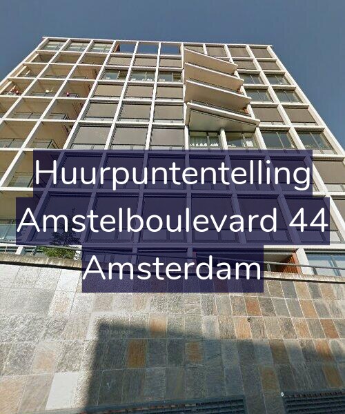 Foto gevel Huurpuntentelling voor Amstelboulevard 44, Amsterdam
