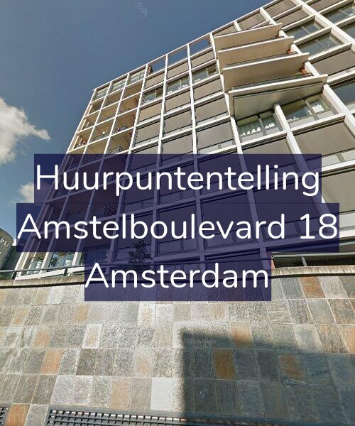 Foto gevel Huurpuntentelling voor Amstelboulevard 18, Amsterdam