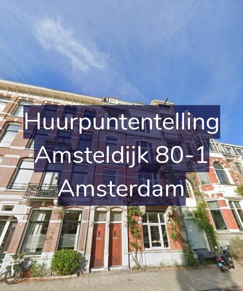 Foto gevel Huurpuntentelling voor Amsteldijk 80-1, Amsterdam