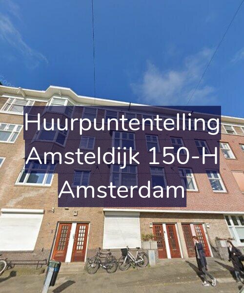 Foto gevel Huurpuntentelling voor Amsteldijk 150-H, Amsterdam