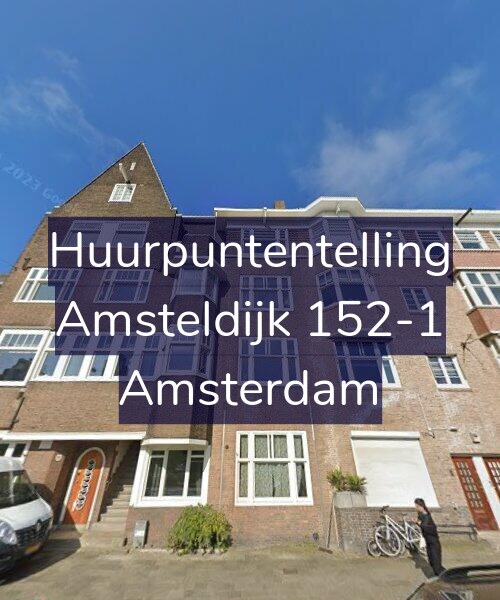 Foto gevel Huurpuntentelling voor Amsteldijk 152-1, Amsterdam