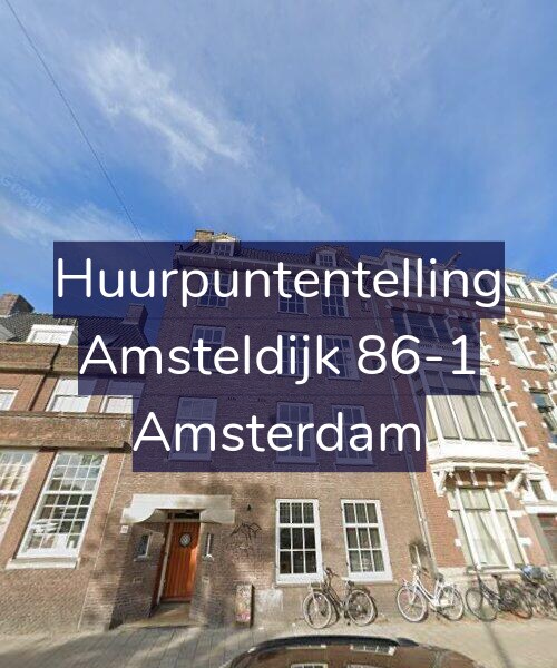 Foto gevel Huurpuntentelling voor Amsteldijk 86-1, Amsterdam