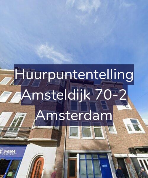 Foto gevel Huurpuntentelling voor Amsteldijk 70-2, Amsterdam