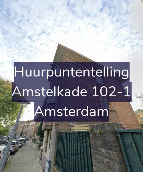 Foto gevel Huurpuntentelling voor Amstelkade 102-1, Amsterdam