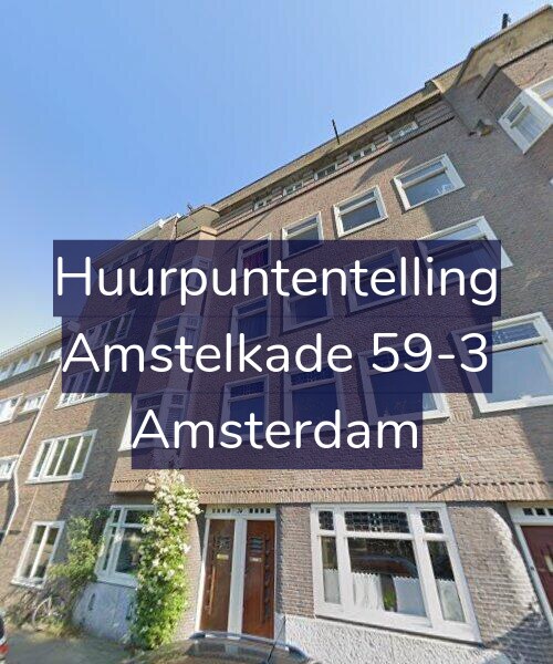 Foto gevel Huurpuntentelling voor Amstelkade 59-3, Amsterdam