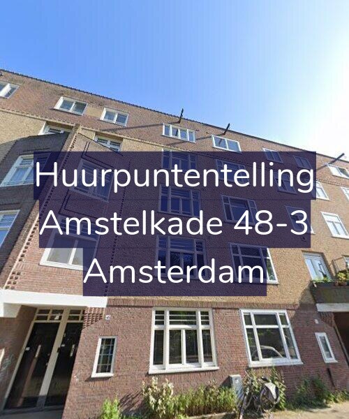Foto gevel Huurpuntentelling voor Amstelkade 48-3, Amsterdam