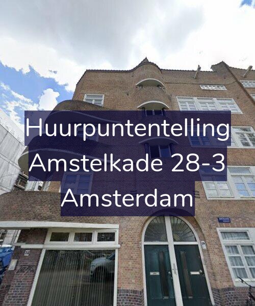 Foto gevel Huurpuntentelling voor Amstelkade 28-3, Amsterdam