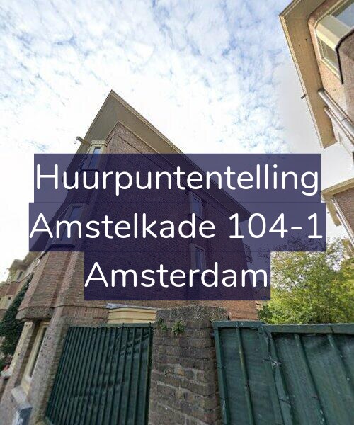 Foto gevel Huurpuntentelling voor Amstelkade 104-1, Amsterdam
