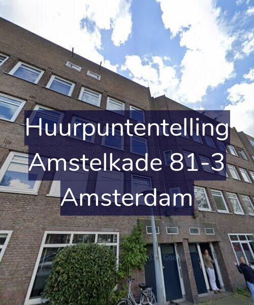 Foto gevel Huurpuntentelling voor Amstelkade 81-3, Amsterdam