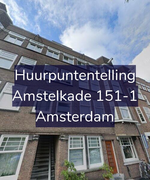Foto gevel Huurpuntentelling voor Amstelkade 151-1, Amsterdam