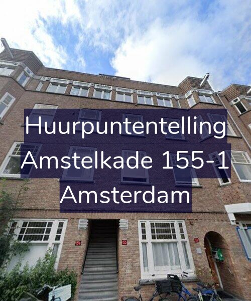 Foto gevel Huurpuntentelling voor Amstelkade 155-1, Amsterdam