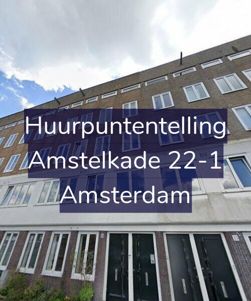 Foto gevel Huurpuntentelling voor Amstelkade 22-1, Amsterdam