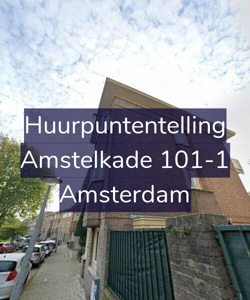 Foto gevel Huurpuntentelling voor Amstelkade 101-1, Amsterdam