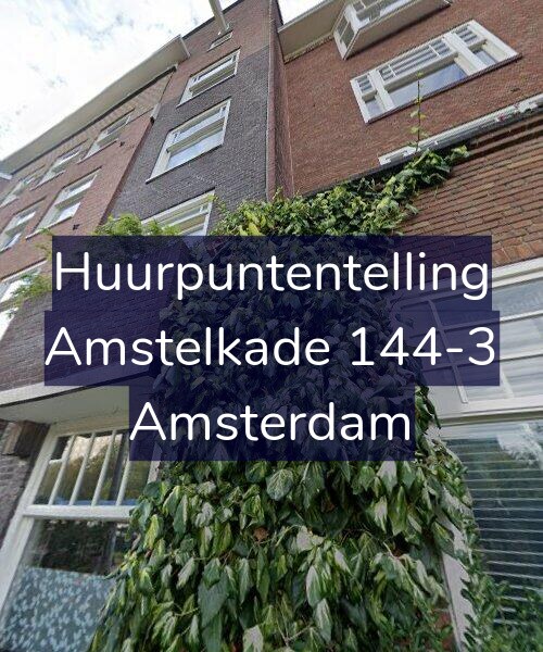 Foto gevel Huurpuntentelling voor Amstelkade 144-3, Amsterdam