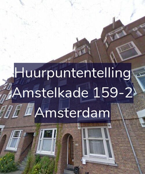 Foto gevel Huurpuntentelling voor Amstelkade 159-2, Amsterdam
