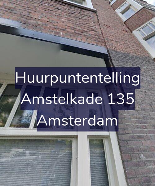 Foto gevel Huurpuntentelling voor Amstelkade 135, Amsterdam