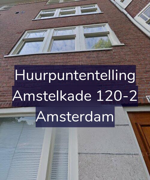 Foto gevel Huurpuntentelling voor Amstelkade 120-2, Amsterdam