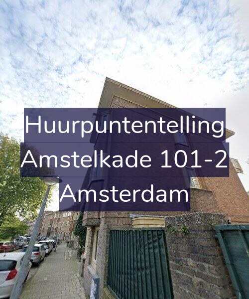 Foto gevel Huurpuntentelling voor Amstelkade 101-2, Amsterdam