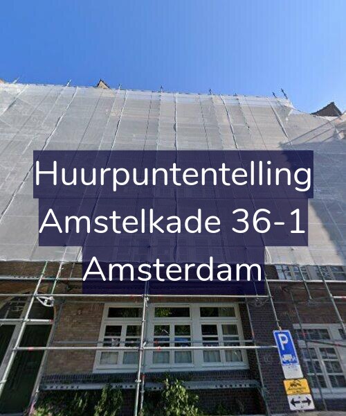 Foto gevel Huurpuntentelling voor Amstelkade 36-1, Amsterdam