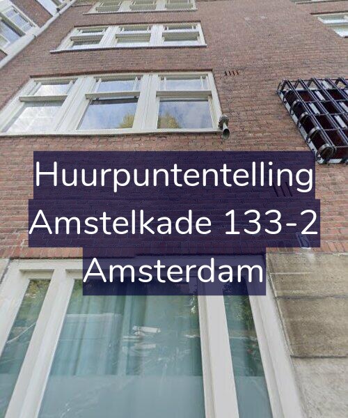 Foto gevel Huurpuntentelling voor Amstelkade 133-2, Amsterdam