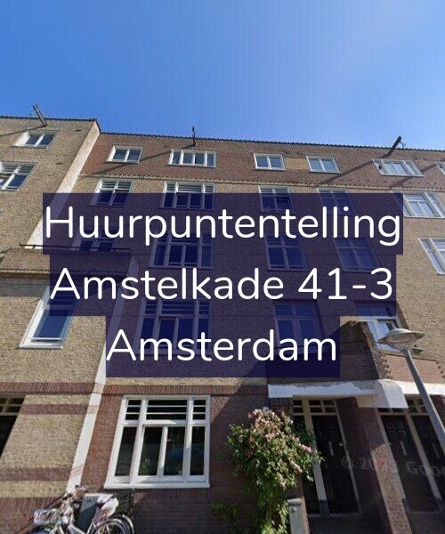 Foto gevel Huurpuntentelling voor Amstelkade 41-3, Amsterdam